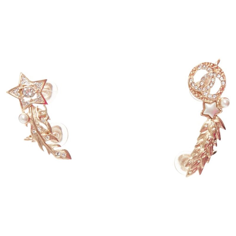 Chanel Gold Logo Earring Cuffs